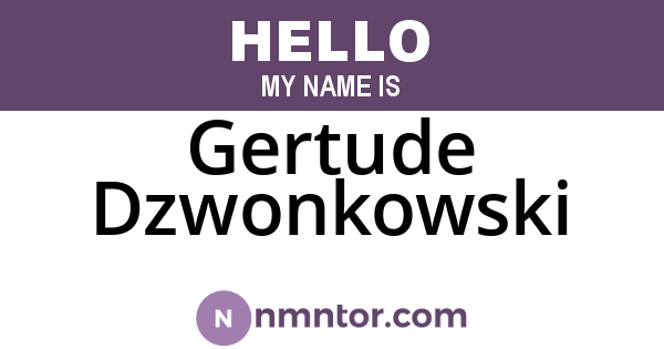 Gertude Dzwonkowski