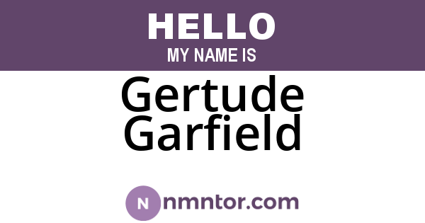Gertude Garfield