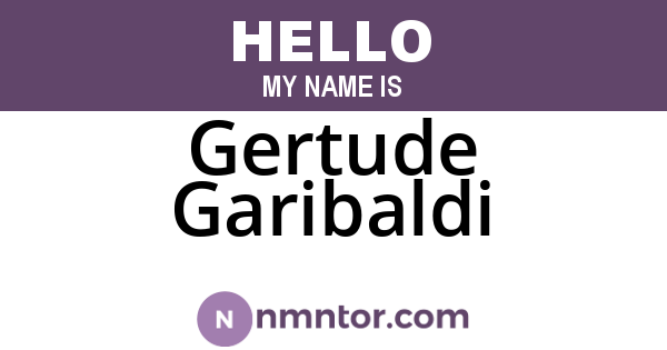 Gertude Garibaldi