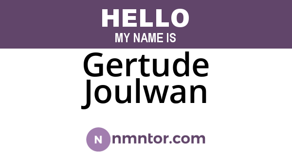 Gertude Joulwan