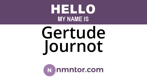 Gertude Journot