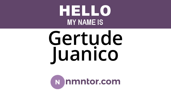 Gertude Juanico