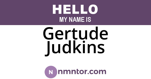 Gertude Judkins