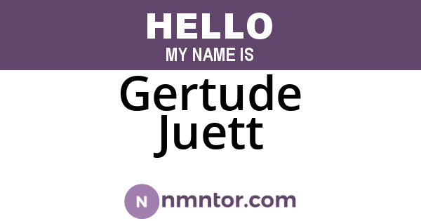 Gertude Juett