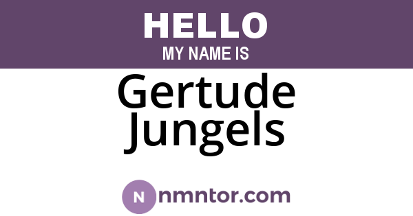 Gertude Jungels