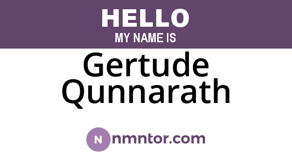 Gertude Qunnarath