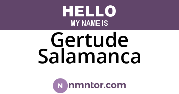 Gertude Salamanca