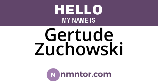 Gertude Zuchowski