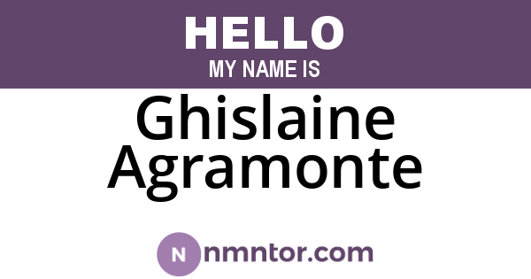 Ghislaine Agramonte
