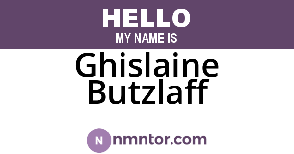 Ghislaine Butzlaff