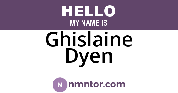 Ghislaine Dyen