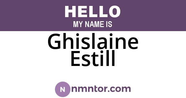 Ghislaine Estill