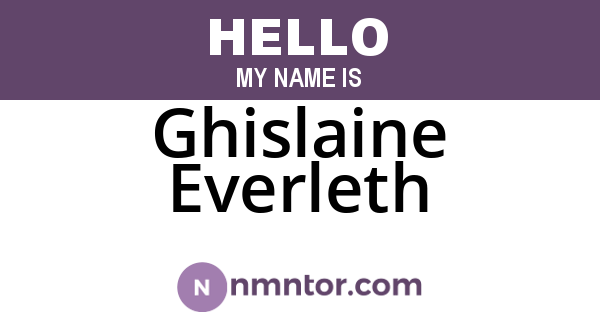 Ghislaine Everleth