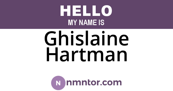 Ghislaine Hartman