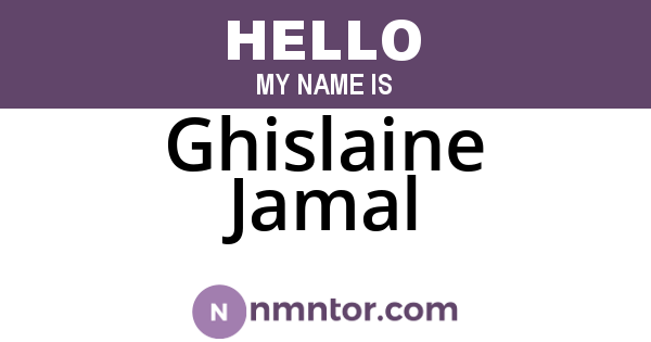 Ghislaine Jamal