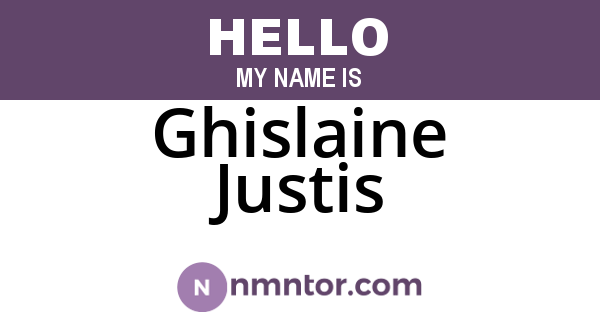 Ghislaine Justis