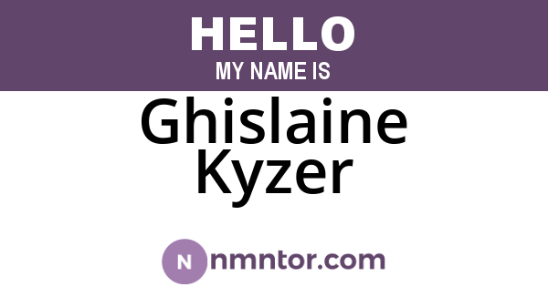 Ghislaine Kyzer