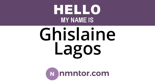 Ghislaine Lagos