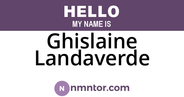 Ghislaine Landaverde