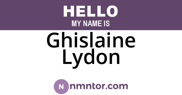 Ghislaine Lydon