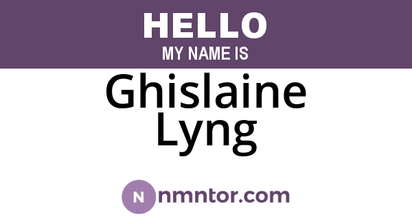 Ghislaine Lyng