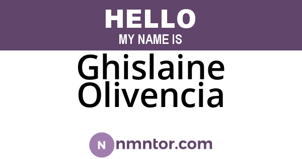 Ghislaine Olivencia