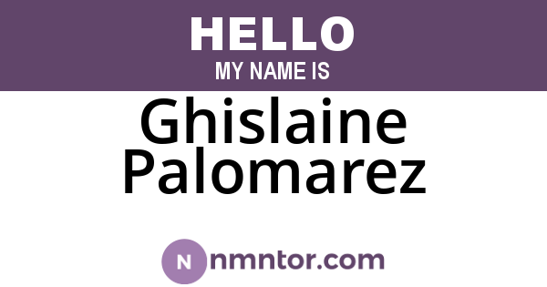 Ghislaine Palomarez