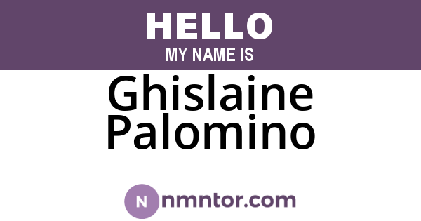 Ghislaine Palomino