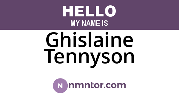 Ghislaine Tennyson