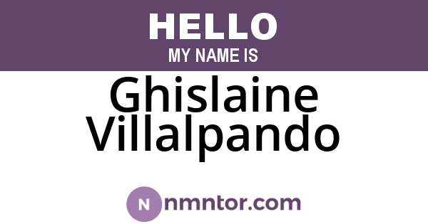 Ghislaine Villalpando