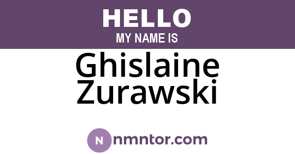 Ghislaine Zurawski