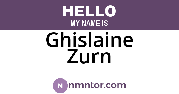 Ghislaine Zurn