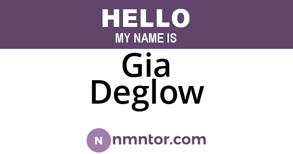 Gia Deglow