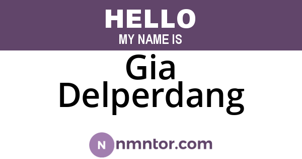 Gia Delperdang