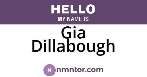 Gia Dillabough