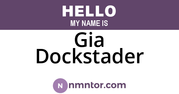 Gia Dockstader