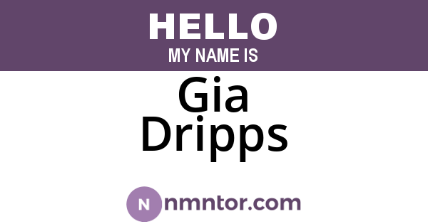 Gia Dripps