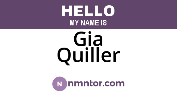 Gia Quiller