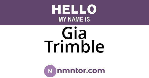 Gia Trimble