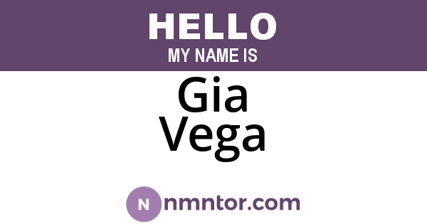 Gia Vega