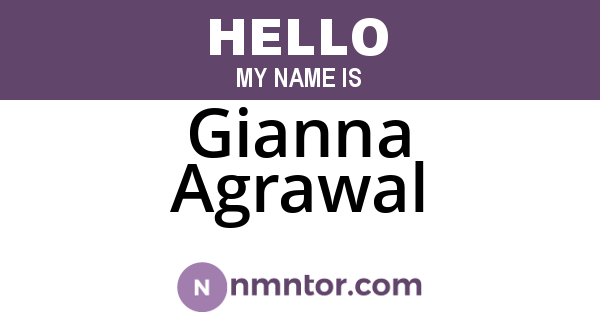 Gianna Agrawal