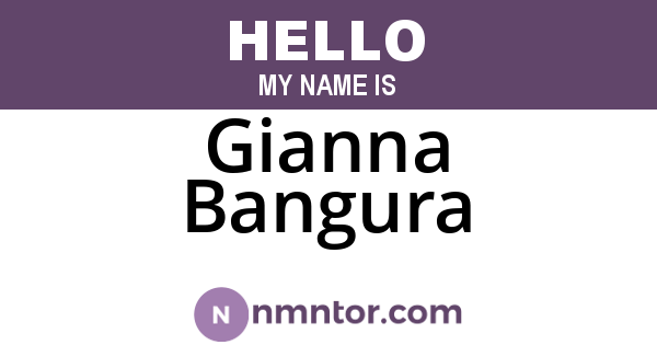 Gianna Bangura