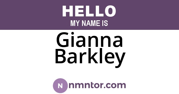Gianna Barkley