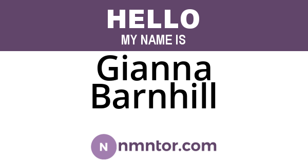 Gianna Barnhill