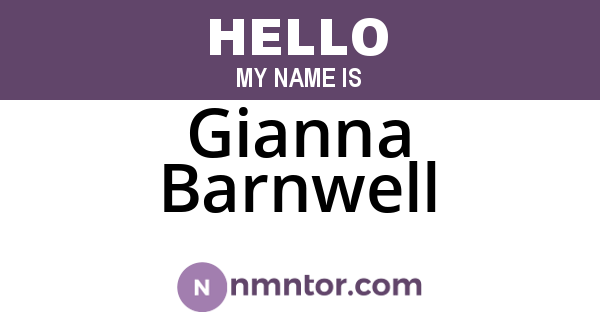Gianna Barnwell