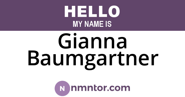 Gianna Baumgartner