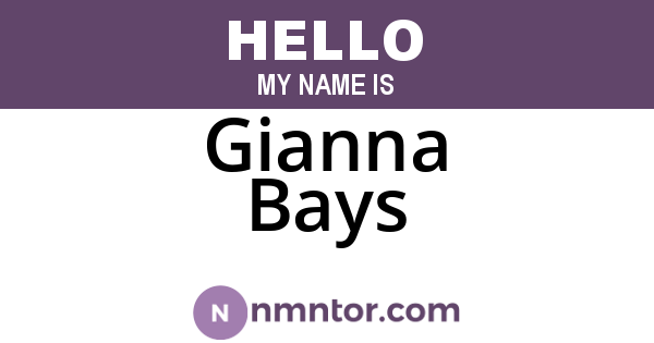 Gianna Bays