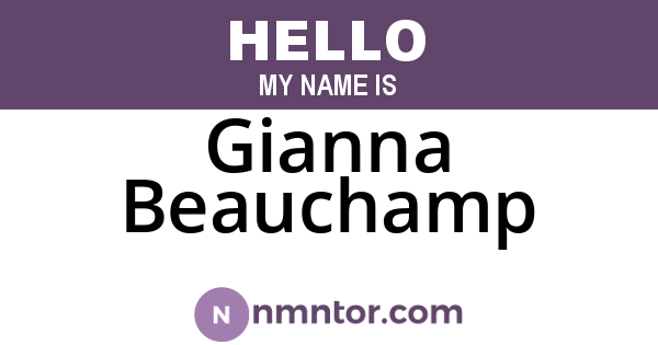 Gianna Beauchamp