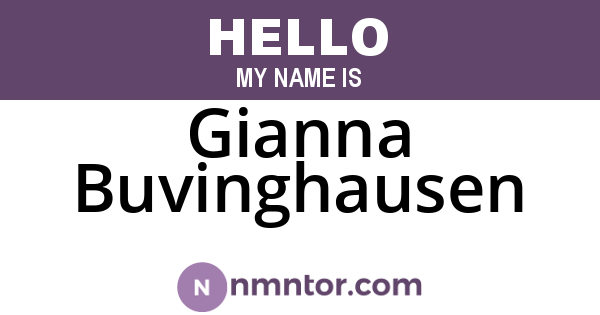 Gianna Buvinghausen