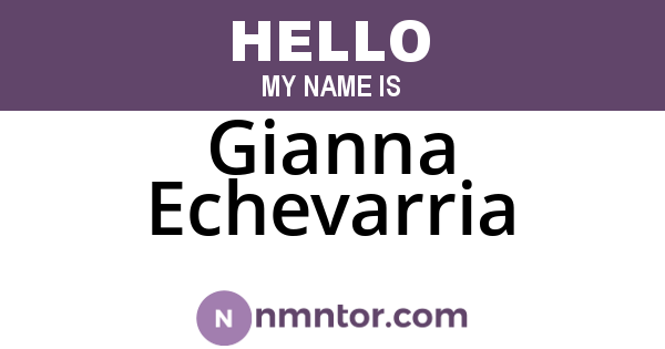 Gianna Echevarria